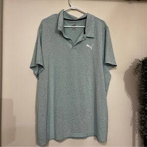 Puma Men's Teal Polo Shirt